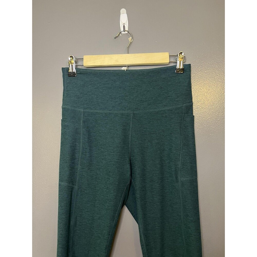 Danskin Leggings Womens Small Green High Rise Ankle Yoga Pants Pockets Stretch